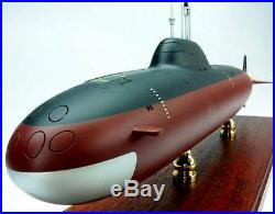 Alfa Russian attack submarine display mahogany wood custom model