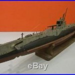 All Original Large Submarine S32 Wooden Model Handpainted Ww2