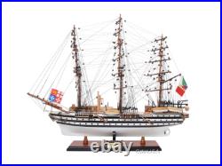 Amerigo Vespucci Ship Model 100% Handcrafted Wood -Nautical Decor Collectible