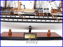 Amerigo Vespucci Ship Model 100% Handcrafted Wood -Nautical Decor Collectible