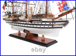 Amerigo Vespucci Ship Model 100% Handcrafted Wood -Nautical Decor Collectible