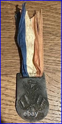 Antique 1919 Mare Island U. S. S. California Battleship BB-44 Launch Medal Ribbon