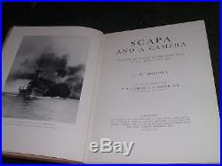 Antique Book Military WW1 ships SCAPA AND A CAMERA. PICTORIAL GRAND FLEET 1921