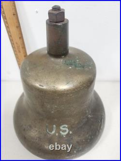 Antique Brass Ship Nautical Bell US Greenberg San Francisco
