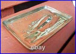 Antique ELCO Electric Boat Co BUG Racing Boat Cast Brass Advertising Tray Dish