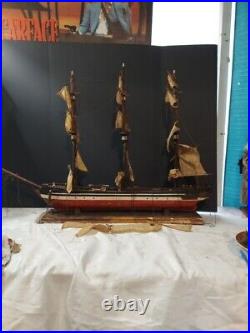 Antique Model ship Fragata Espanola Needs Work