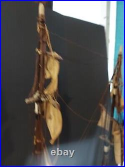 Antique Model ship Fragata Espanola Needs Work