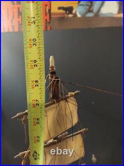 Antique Model ship Fragata Espanola Needs Work