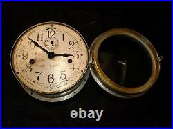 Antique Ships Clock and Key- Seth Thomas- USA(b3)