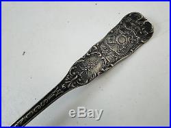 Antique Sterling Silver Souvenir Spoon Battleship Wisconsin Pabst Brewery Vtg