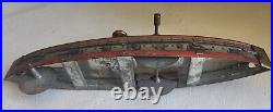 Antique, Tin Flywheel Span Am War Style Gun Boat Toy Ship, Lithographed