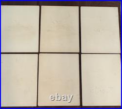 Antique US NAVY BATTLESHIP ART PRINTS 1898 COLOR LITHO KOERNER & HAYES Lot of 6