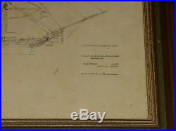 Antique USS Constellation 1854 Plans Pictures Post Card Lot Baltimore Civil War