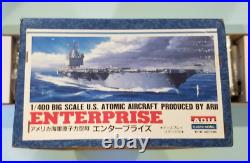 Arii Big Scale 1/400 Uss Enterprise Aircraft Carrier Ship Model Kit Unbuilt, Box