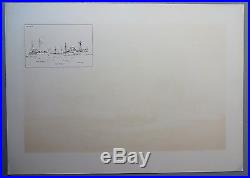 Armstrong Lithograph Raleigh, Castine, Maine Naval Vessels Fred S. Cozzens 1893