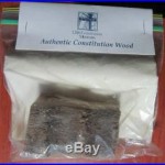 Authentic USS Constitution Wood-Old Ironsides Ship from 1973-74 Overhaul withCOA
