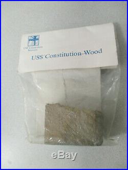 Authentic Vintage USS Constitution Wood from Museum Gift shop NIP withpaperwork