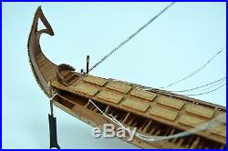 BIREME Ancient Oared Warship 32 Handcrafted Wooden Ship Model NEW