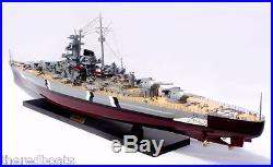 BISMARCK Battleship 40 Handmade Wooden Warship Model NEW
