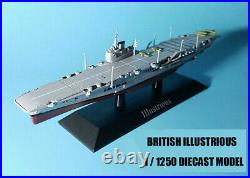 BRITISH for ILLUSTRIOUS 1/1250 diecast model ship for ATLAS