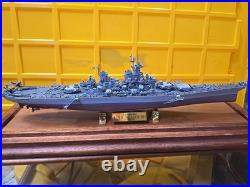 Battleship WW2 USS MISSOURI Metal Hull Model World War 2 Pearl Harbor Tokyo Bay