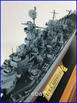Battleship WW2 USS MISSOURI Metal Hull Model World War 2 Pearl Harbor Tokyo Bay