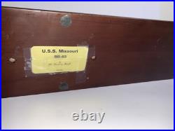 Battleship WW2 USS MISSOURI Metal Hull Model World War 2 Pearl Harbor Tokyo Bay