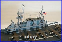 Battleship WW2B25Aircraft Carrier USS Hornet Metal Model Doolittle Raid on Tokyo