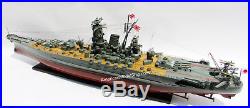 Battleship YAMATO Japanese Navy Ship Model 47 Built Wooden Model Ship NEW