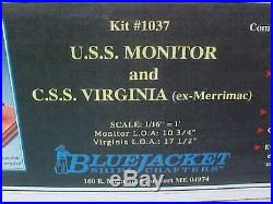 Blue Jacket Kit #1037 U. S. S. Monitor & C. S. S. Virginia (ex-Merrimac) OLD STOCK