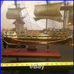 Brass Model of Old Ironsides USS Constitution