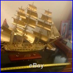 Brass Model of Old Ironsides USS Constitution