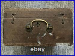 Buff and Buff 1918 US Naval Sextant in Original Mahogany Box