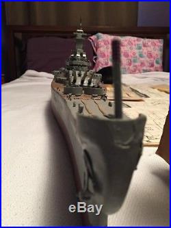Built U. S. S. MISSOURI Wooden Ship Model Kit