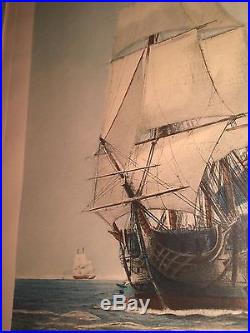 C. 1922 Etching & Aquatint THE FIRST JOURNEY OF VICTORY 1778 By Harold Wyllie