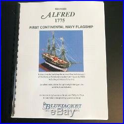 C. N. S. Alfred by BlueJacket, The first American flagship, Scale Model Ship Kit