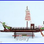 CAESAR Roman Bireme 30BC Ancient Warship 24 Handcrafted Wooden Boat Model