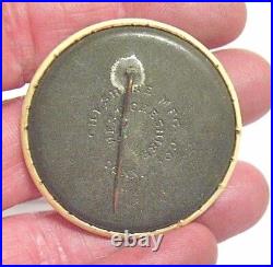 CELLULOID U. S. BATTLESHIP INDIANA PIN PINBACK CHESHIRE MFG. 1 1/2 vintage