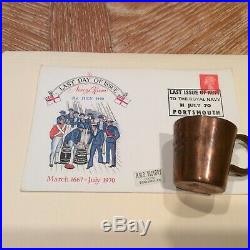 COPPER PLATED RUM RATION 1/2 Gill Cup HMS WARRIOR 1860