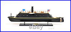 CSS VIRGINIA Civil War Ironclad Confederate Ship Model Boat With Cace Assembled