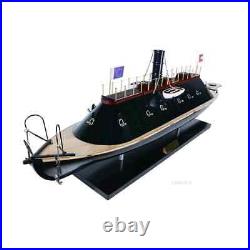 CSS VIRGINIA Civil War Ship Model Handcrafted Ship With Upper Wooden Deck