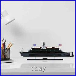 CSS VIRGINIA War Ship Model Handcrafted Ship Model With Smoke Stack & Rings