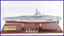 CV-64 USS Constellation Aircraft Carrier Model, Navy, Scale Model, Mahogany