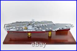 CV-64 USS Constellation Aircraft Carrier Model, Navy, Scale Model, Mahogany