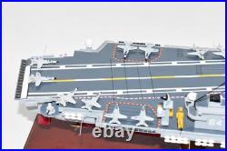 CV-64 USS Constellation Aircraft Carrier Model, Navy, Scale Model, Mahogany