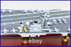 CV-64 USS Constellation Aircraft Carrier Model, Navy, Scale Model, Mahogany