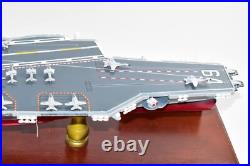 CV-64 USS Constellation Aircraft Carrier Model, Navy, Scale Model, Mahogany