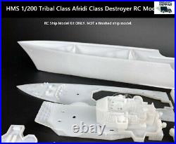 CY510 HMS 1/200 Tribal Class Afridi Destroyer RC Model Kit with Detail Upgrade