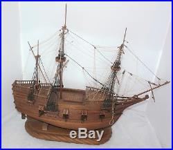 Civil War Battleship War Ship Wood Model Assembled 24 X 21 One of a Kind