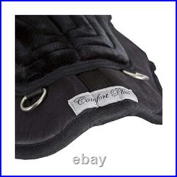 Comfort Plus Bareback Pad, Black, 21-3/4 in x 22, Horse Tack